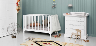 Oliver Furniture Seaside Cot in green nursery