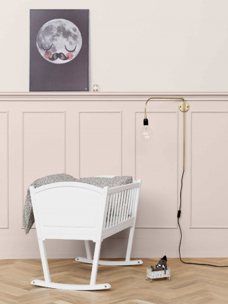 Oliver Furniture Seaside Cradle in pink nursery