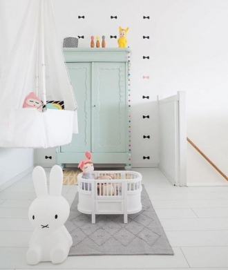 Scandi nursery with Miffy Floor lamp