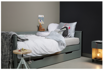 De Eekhorn Dennis sofa bed, grey bed in bedroom