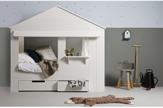 Huisie cupboard bed grey