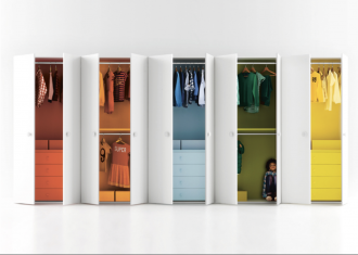 colourful wardrobes, Nidi wardrobes