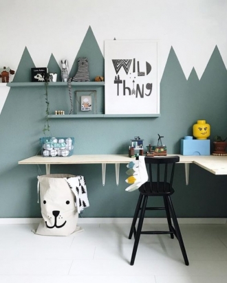 desk in kids room