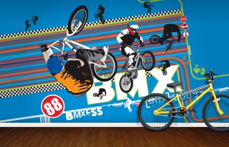 BMX mural, Funky Little Darlings