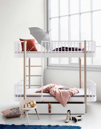 Oliver bunk beds, white wooden bunk beds