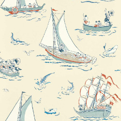 Donald Nautical, Sea Salt Wallpaper, FUNKY LITTLE DARLINGS